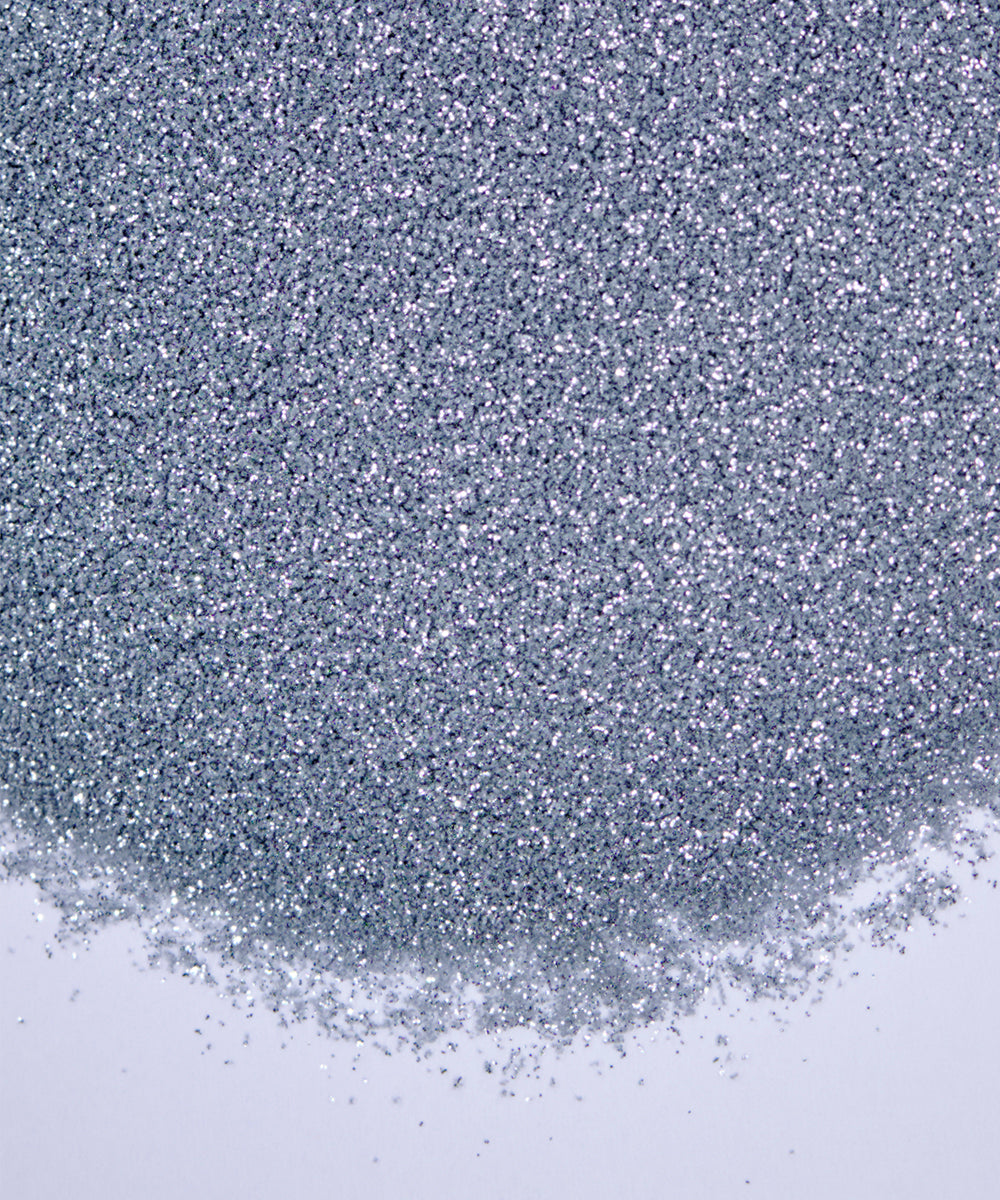 Glitter en polvo metalizado plateado