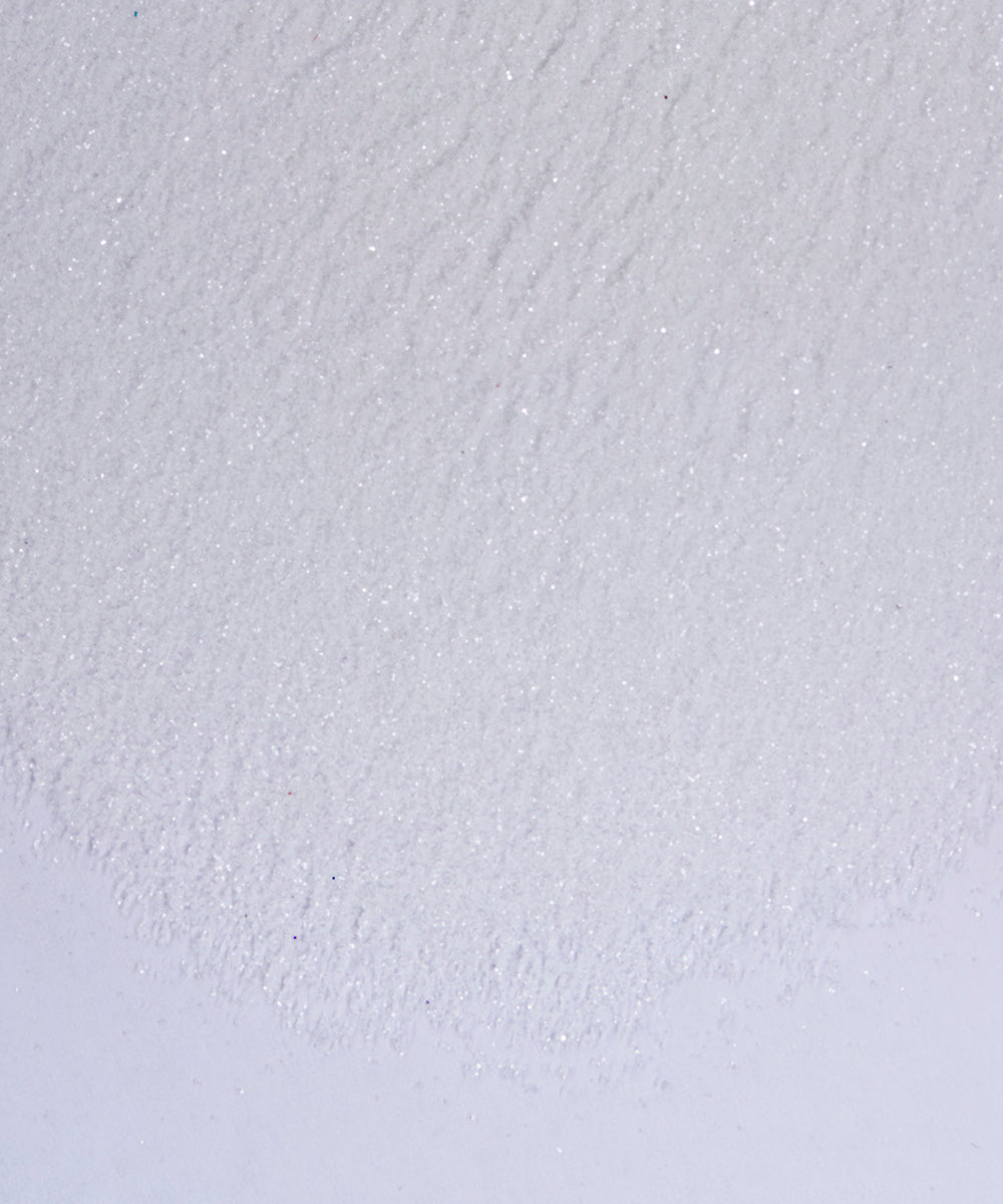 Glitter en polvo metalizado blanco