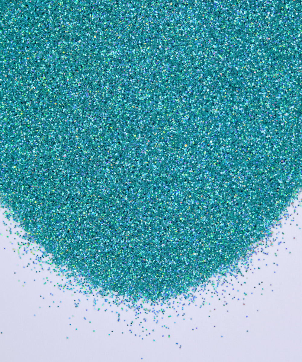 Glitter en polvo holográfico verde