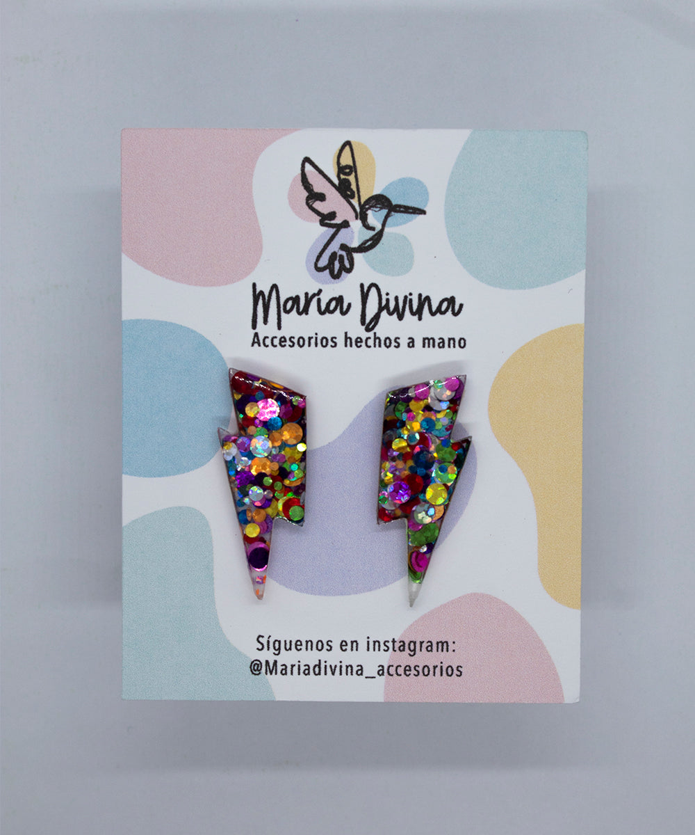 Rayos mini glitter multicolor