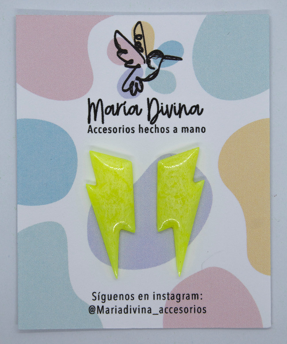 Rayos mini neon amarillos