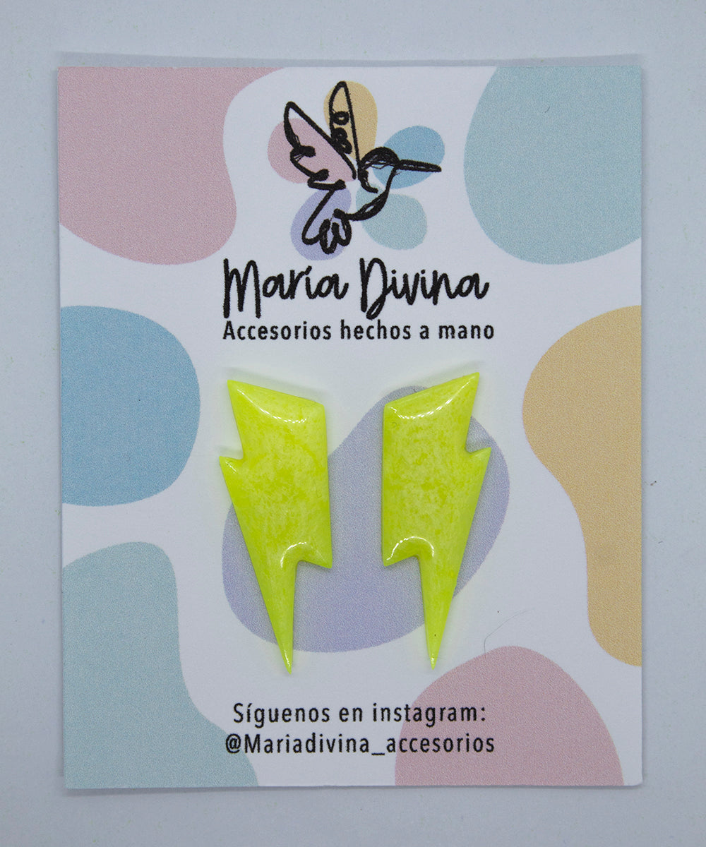 Rayos mini neon amarillos