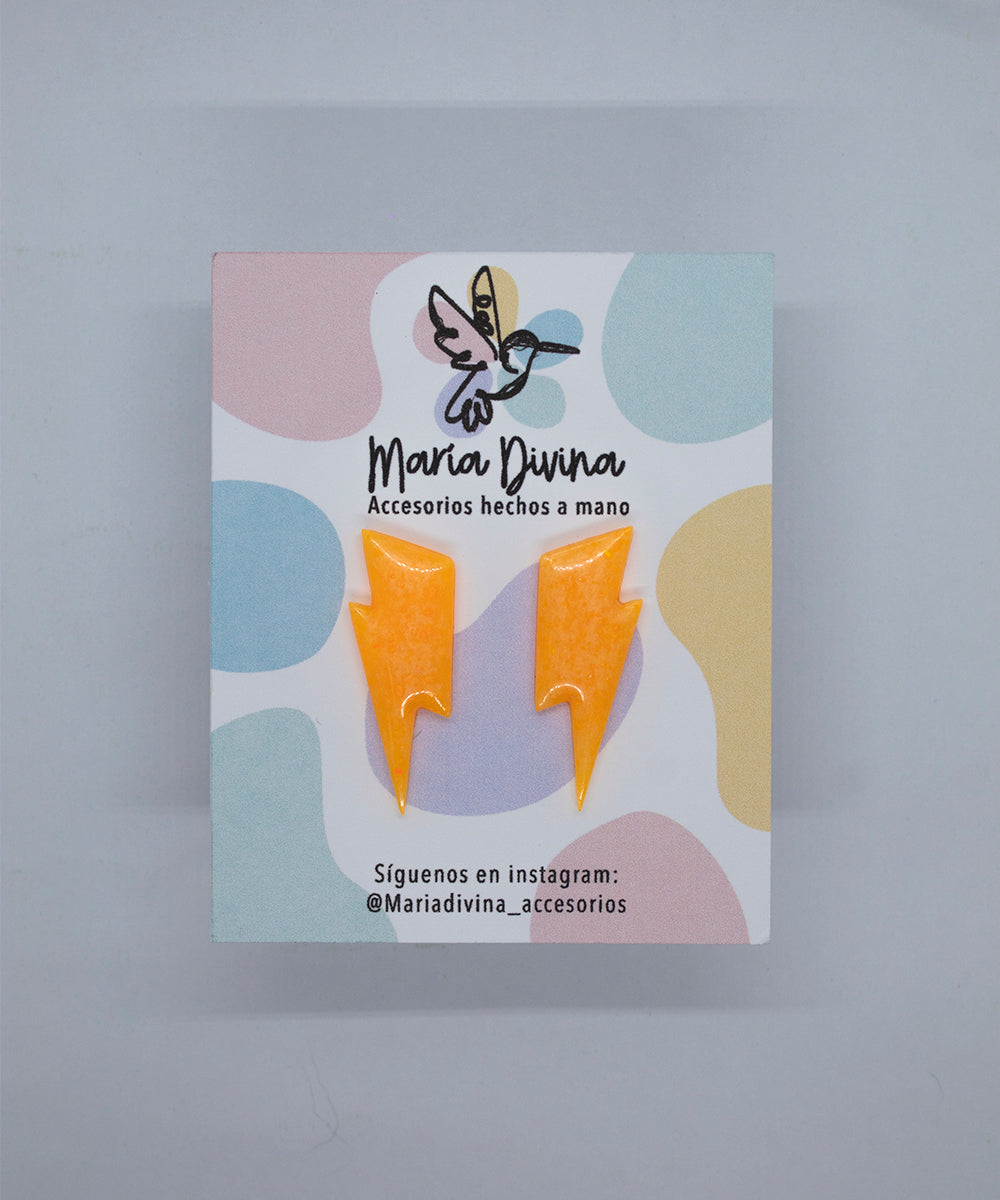 Rayos mini neon naranjos