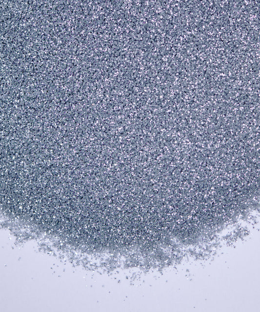 Glitter en polvo metalizado plateado