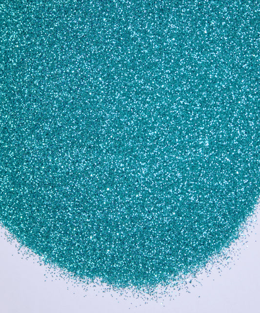 Glitter en polvo metalizado turquesa