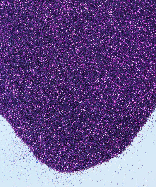 Glitter en polvo metalizado morado oscuro