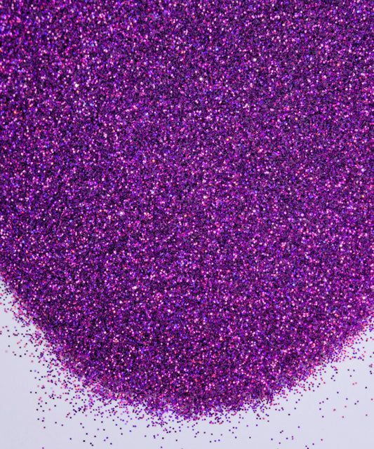 Glitter en polvo holográfico morado