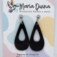 Aros medianos en forma de gota negros