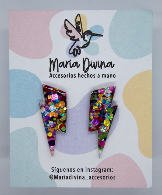 Rayos mini glitter multicolor