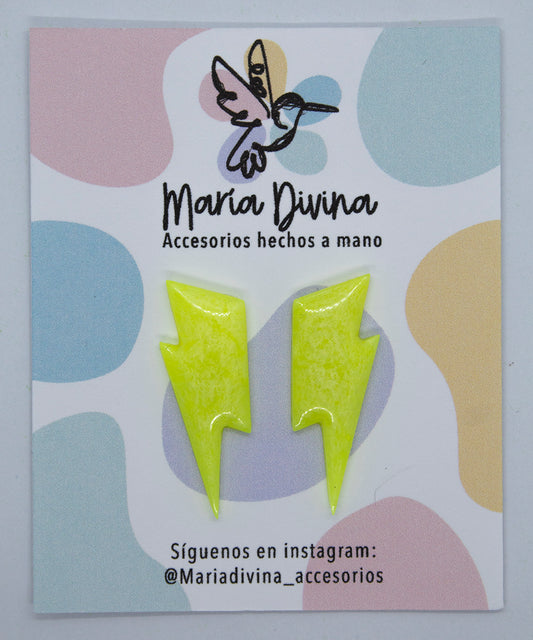 Rayos mini neon amarillos