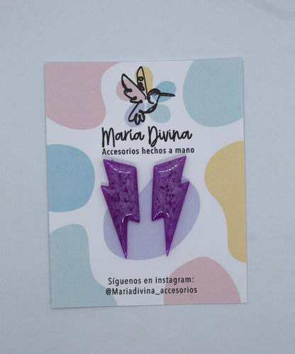 Rayos mini neon morados