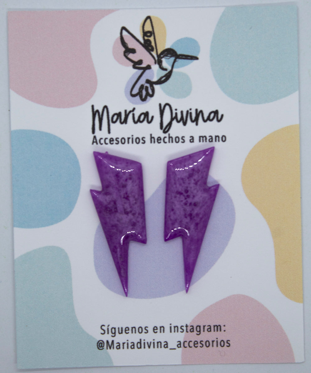 Rayos mini neon morados