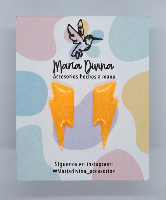 Rayos mini neon naranjos